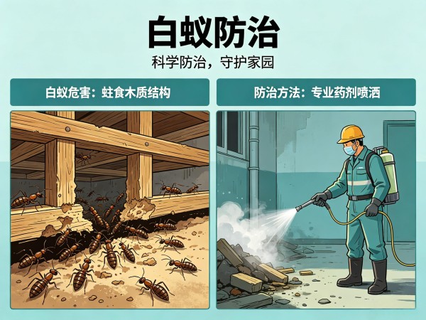 工厂原材料仓库白蚁防控 防潮防虫